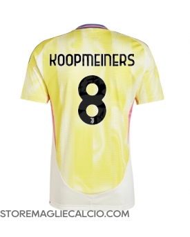 Juventus Teun Koopmeiners #8 Maglia Gara Trasferta Repliche 2024-25